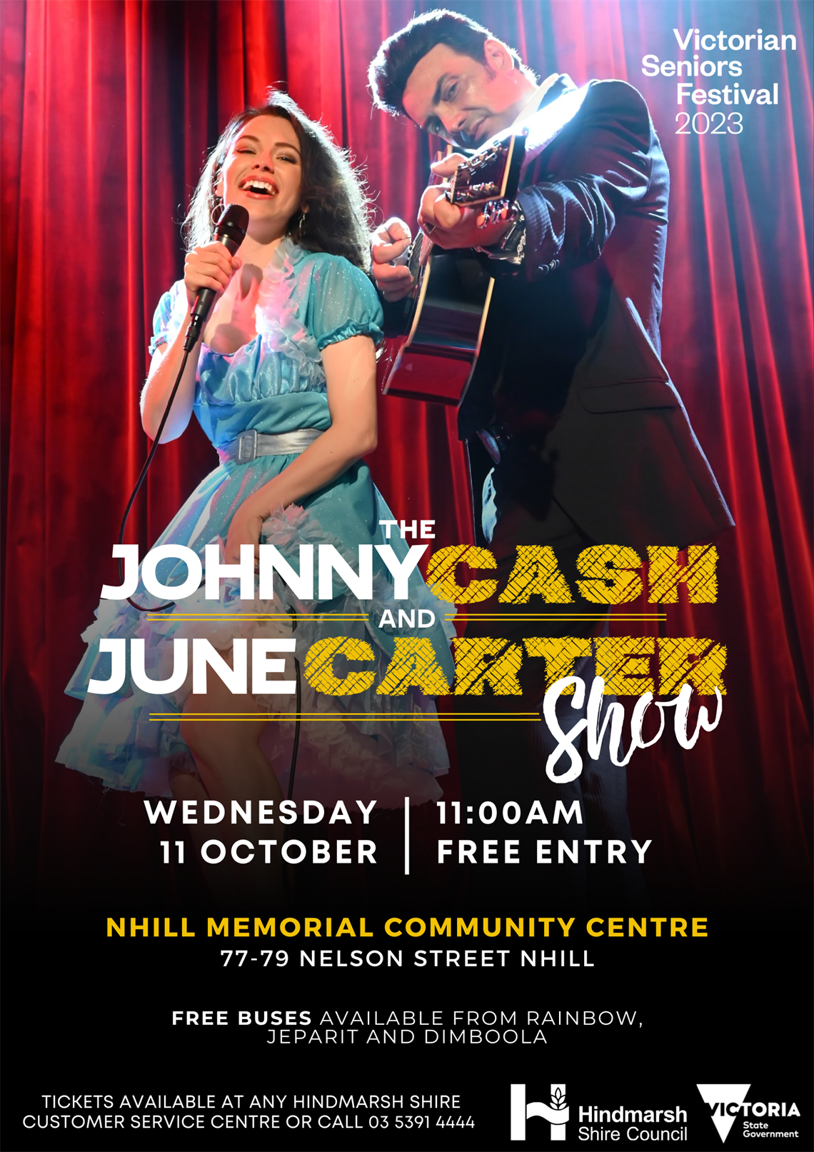 Johnny Cash and June Carter Show Concert Poster.png