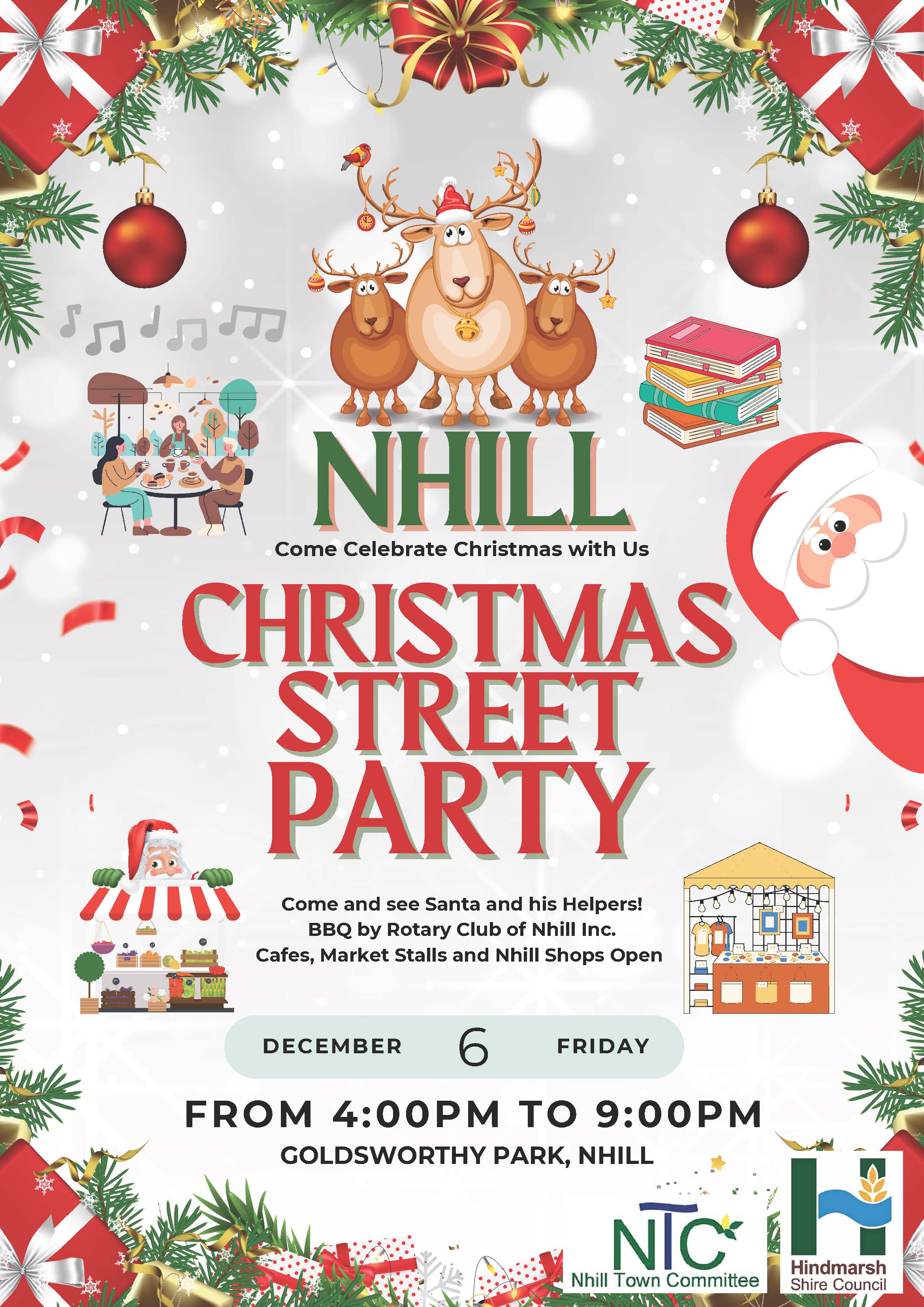 Nhill Christmas Street Party Poster 2024.jpg