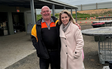 Mayor Ron Ismay and Emma Kealy 2025.png