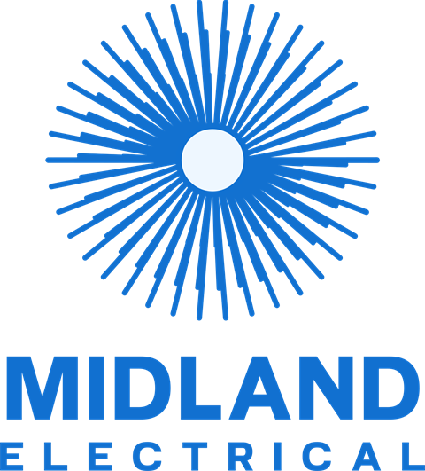 Midland Electrical logo – electrical contractor servicing the Wimmera and Mallee regions.