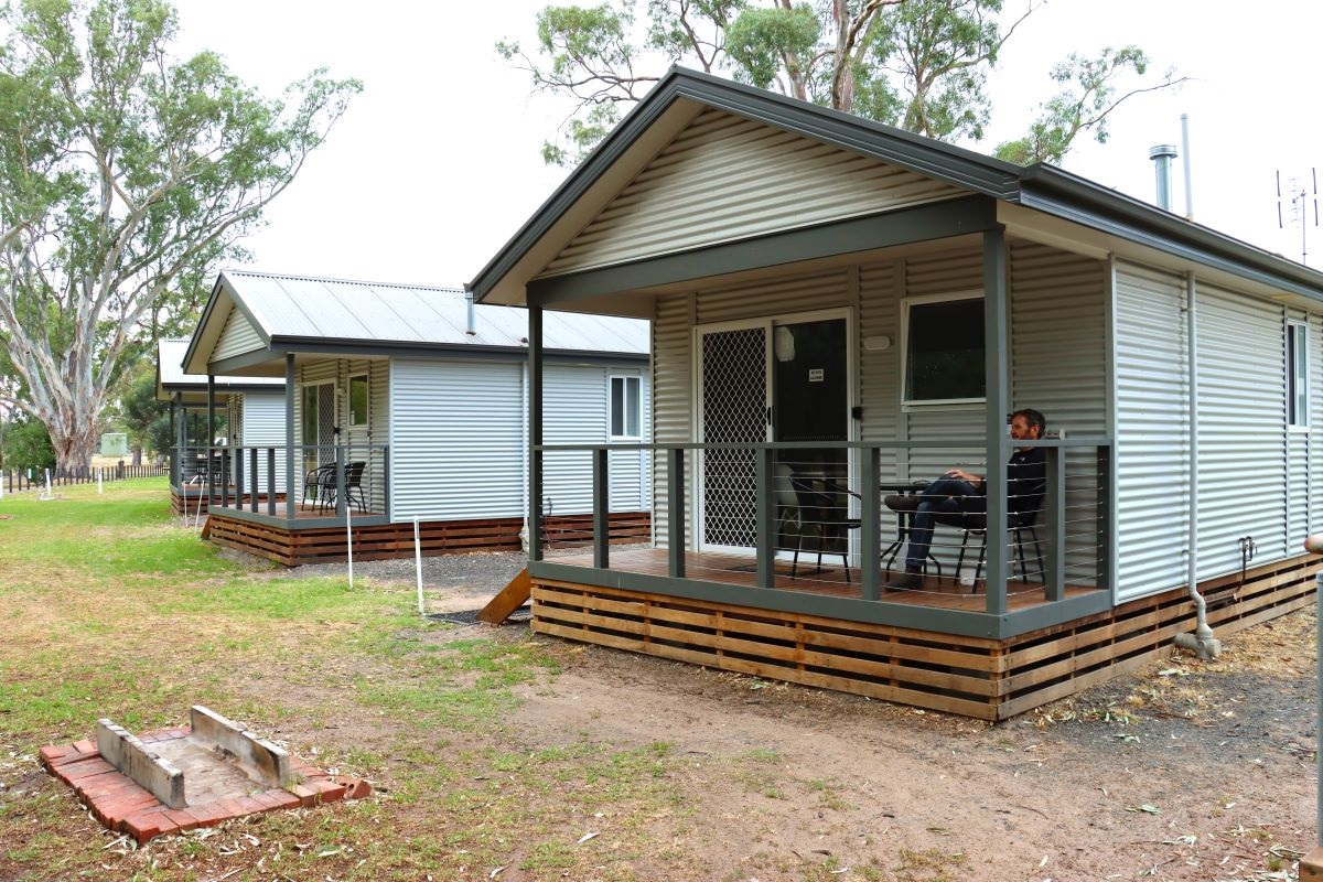 Riverside holiday park cabins.JPG